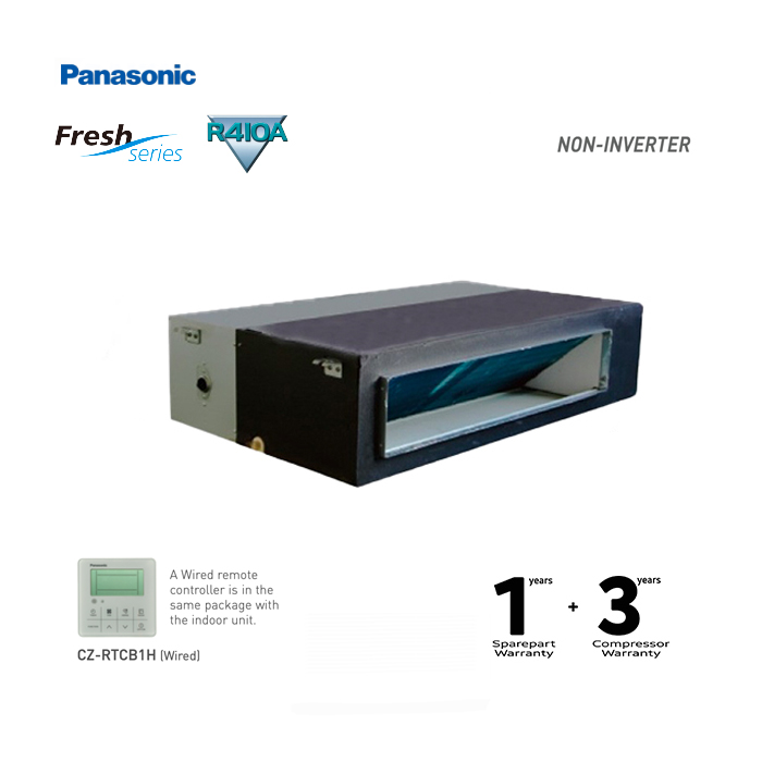 Panasonic AC Ceiling Duct Non Inverter 2 1/2 PK - S/U-24PFB1H5 (WIRED)
